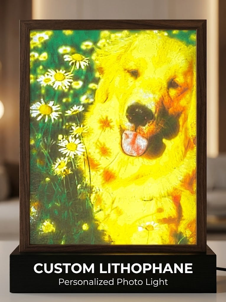 Custom Photo Lithophane Light Frame – Personalized Picture Gift